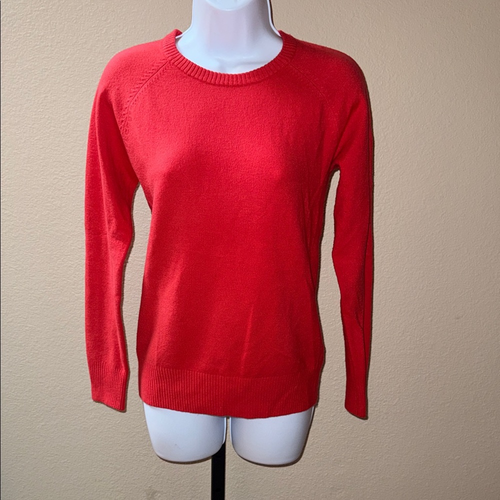French Connection Vibrant Red Crew Neck Sweater Women’s Size S